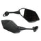 rétroviseur moto pour Honda CBR avec coque plastique noire au design sportif
