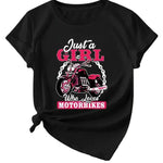 Tee shirt moto - Just a girl love Motorbikes - Vignette | Boutique biker
