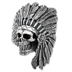 Bague biker - Tribal Chrome - Vignette | Boutique biker