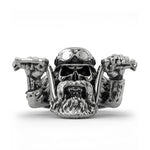 Círculo de motociclistas - Jinete barbudo - Vignette | Boutique biker