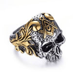 Bague biker - Brotherhood Skull - Vignette | Boutique biker