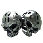 Ceinture biker - Double tête de mort - Vignette | Boutique biker