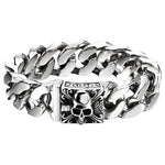 Bracciale biker in acciaio - teschio messicano - Vignette | Boutique biker