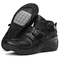 chaussures moto vintage pour homme en cuir avec semelle antidérapante, renfort sélecteur et design rétro en noir, blanc ou rouge