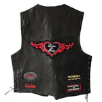 Gilet da motociclista da donna - Amo andare in moto - Vignette | Boutique biker