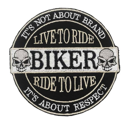 Patch biker - Live to ride, ride to live