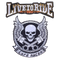 Patch biker Café Racer à coudre brodé crâne ailé custom moto