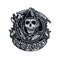 Patch Sons of Anarchy France brodé à coudre sur veste motard