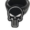 Patch Punisher brodé noir et blanc à coudre pour motard
