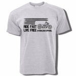 Camiseta de motociclista - Conduce rápido, vive libre - Vignette | Boutique biker