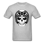 Tee shirt moto - Tête de mort casquée - Vignette | Boutique biker