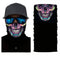 Tour de cou moto motif tête de mort mexicaine colorée Día de los Muertos, tissu respirant et léger, protection efficace contre le vent, la poussière et le froid, style artistique et rebelle