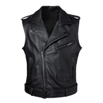 Gilet da motociclista in pelle Thorir - Vignette | Boutique biker