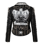 Chaqueta de motociclista con tachuelas para mujer - Vignette | Boutique biker