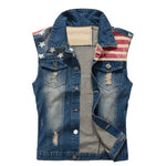 Gilet jean biker - Drapeau Américain - Vignette | Boutique biker