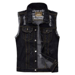 chaleco vaquero de motociclista rasgado - Vignette | Boutique biker