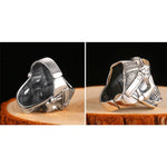 Bague biker - Aviator Skull - Vignette | Boutique biker