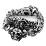 Pulsera de acero para motociclista - Calavera - Vignette | Boutique biker
