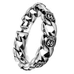 Pulsera de acero para motociclistas - Ruta 66 - Vignette | Boutique biker