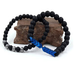 Pulsera de motociclista con perla - Vignette | Boutique biker