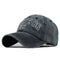 Casquette biker Route 66 noire style vintage ajustable pour motards