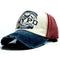 Casquette moto NYPD vintage pour homme avec visière usée et fermeture réglable, style biker USA
