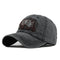 casquette trucker vintage pour homme broderie ours style rétro noir charbon