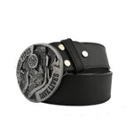Cinturón de motociclista “Los tubos de escape ruidosos salvan vidas” - Vignette | Boutique biker