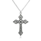 Collier motard homme en acier inoxydable 316L avec pendentif croix gothique vintage