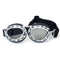 lunette moto aviateur chrome noir style rétro pour homme