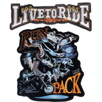 Toppa da motociclista - Lupo feroce - Vignette | Boutique biker