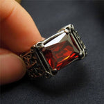 Bague biker - Shadow Ruby - Vignette | Boutique biker