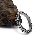 Anillo de motociclistas - Línea de calavera - Vignette | Boutique biker