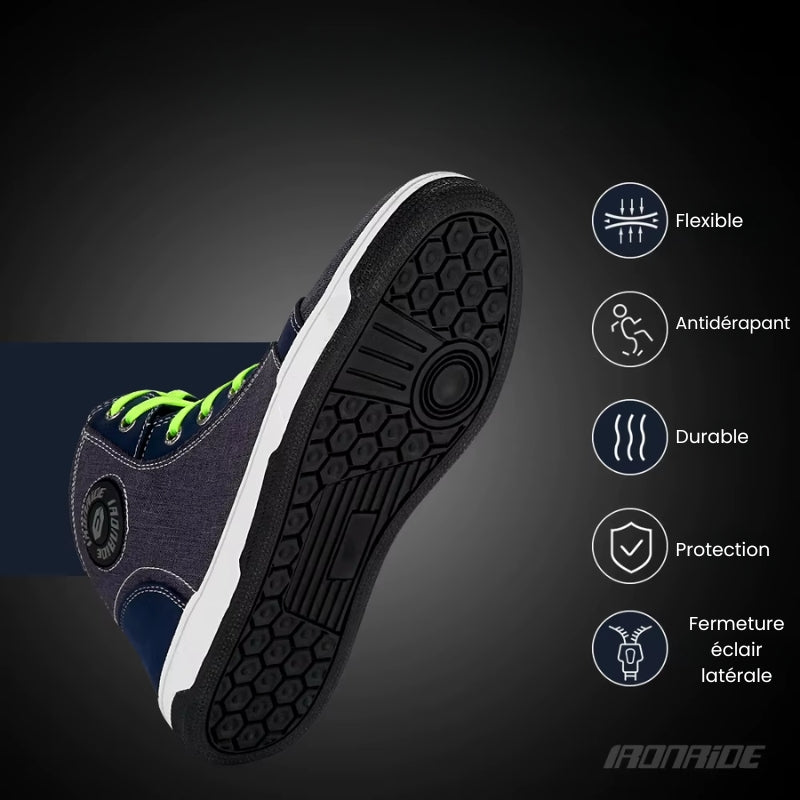 Basket-moto-homme-etanche-bleu-caracteristiques