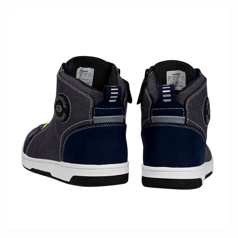 Basket-moto-homme-etanche-bleu-dos
