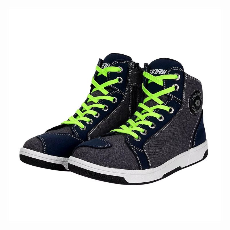 Basket-moto-homme-etanche-bleu-paire