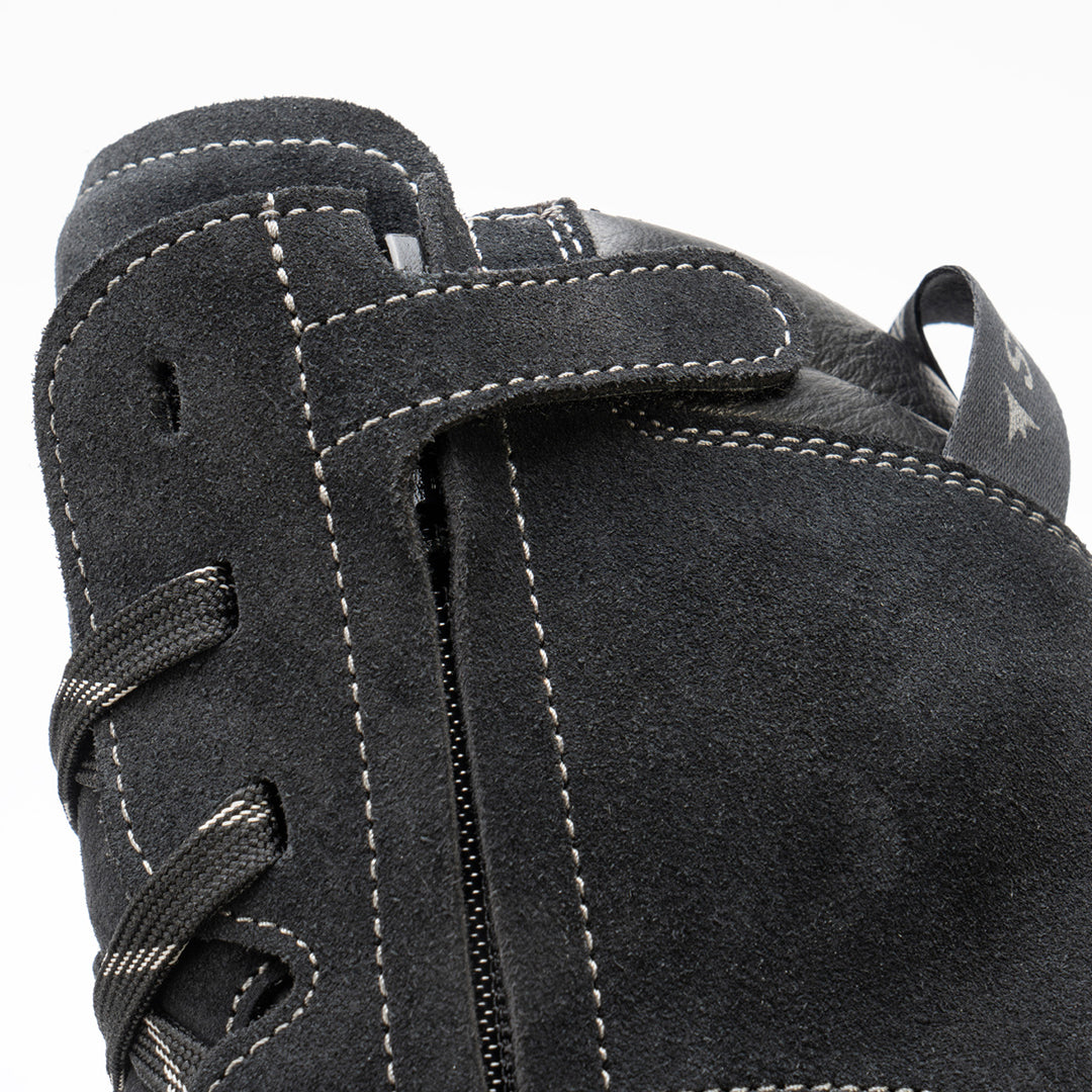 Basket-moto-homme-femme-stylmartin-zed-wp-cuir-suede-noir-fermeture