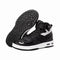 baskets moto en cuir noir pour homme avec semelle antidérapante et renfort sélecteur, style urbain et confort renforcé