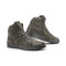 Baskets moto Stylmartin Tank WP noires en cuir nubuck imperméable pour homme et femme