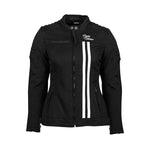 Blouson de moto femme - Jack Lauren V2 noir et blanc - Vignette | Boutique biker