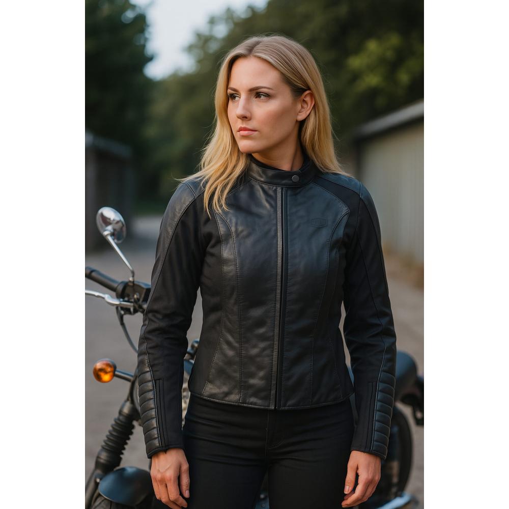 Blouson-moto-femme-cuir-noir