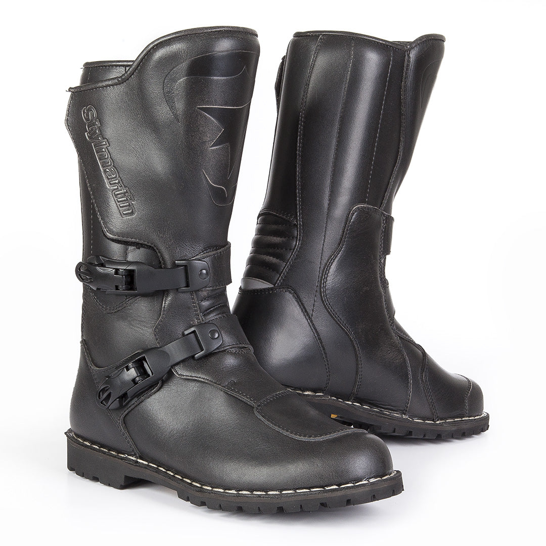 Bottes moto stylmartin matrix wp cuir noir touring aventure
