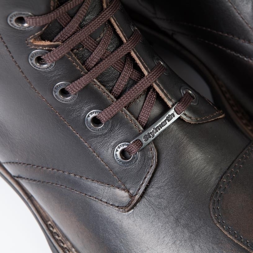Bottines-moto-stylmartin-rocket-wp-marron-cuir-vintage-details