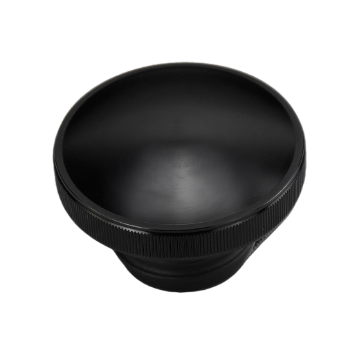 Bouchon de réservoir moto noir mat avec design minimaliste et finition sobre