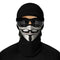 Cagoule moto Anonymous noire avec masque imprimé stylisé