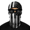 Cagoule moto drapeau noir et blanc respirante pour motard