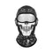 Cagoule moto skulhead tête de mort noire protection intégrale