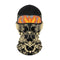 Cagoule moto Skull Bones noire et beige respirante coupe-vent pour motard