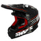 Casque moto cross noir 2Faster Satan homologué ECE R22-06 avec intérieur lavable et ventilation complète