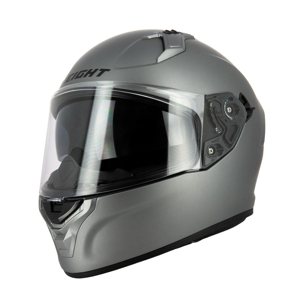 Casque intégral Eight Aero S443 gris mat homologué ECE R22-06